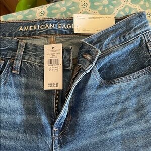 American Eagle Blue Denim Jeans 90’s straight 26waist